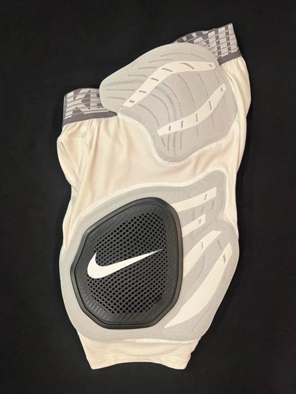 Nike Pro Hyperstrong White 5 Pad Hard Plate Football Girdle Padded Shorts Medium